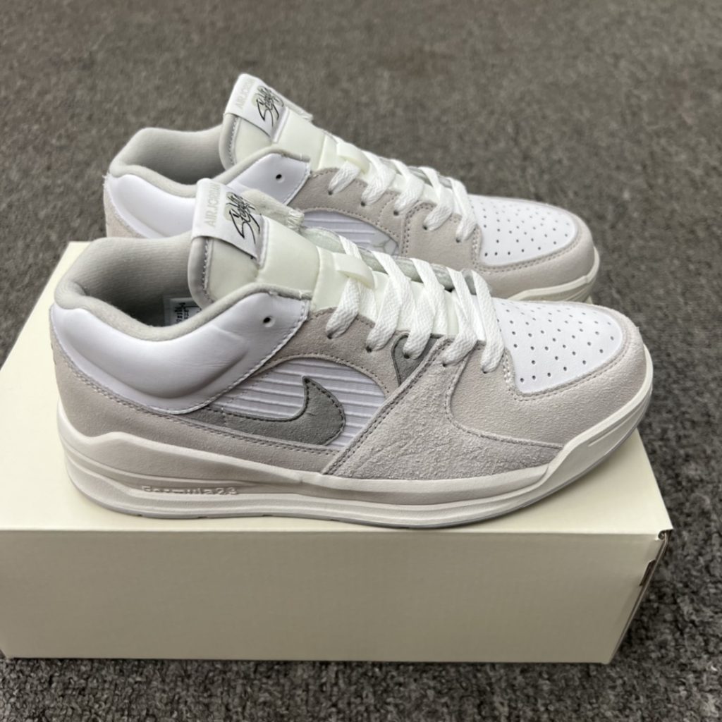 图片[1]-Air Jordan Stadium 9O Stadium Low 低帮 白灰 乔丹篮球鞋系列-911市场